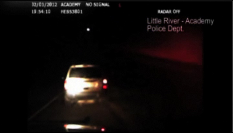 Fireball Over Texas Caught by Police Car Video Camera